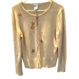UNIQUE embroidered Angora sweater